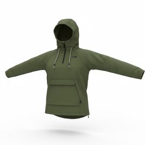The North Face Khaki Green Women's Jacket Tekno Ridge 1/2 zip